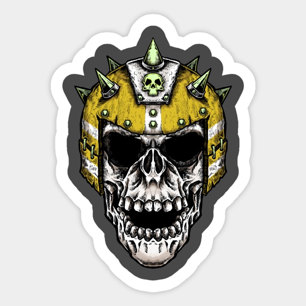 Fantasy Football Skeleton Yellow 1 Sticker by Spevna